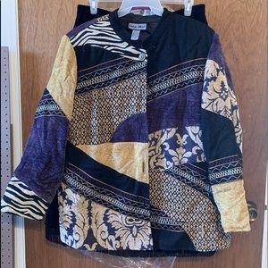 Multi colored lined jacket